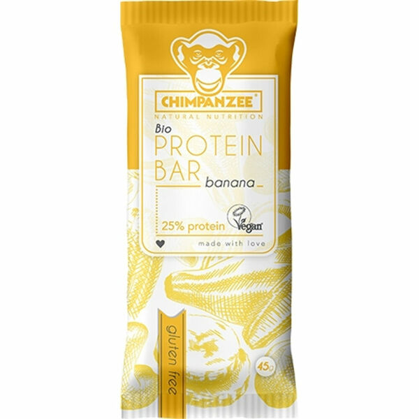 CHIMPANZEE  BIO PROTEIN BAR Banana 45g porovnat ceny