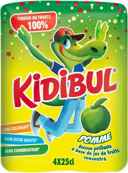 Kidibul Dětský šumivý nápoj - 100% Jablko 4 x 250 ml porovnat ceny