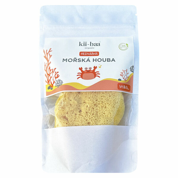 KII-BAA ORGANIC Hedvábná mořská houba velká 10-12 cm porovnat ceny