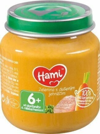 Hami příkrm Zelenina s dušeným jehněčím od uk. 6. měsíce 125g porovnat ceny