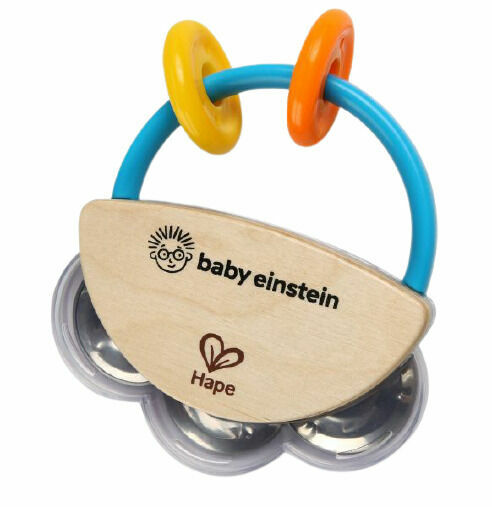 Baby Einstein Hračka dřevěná hudební tamburína Hape 3m+ porovnat ceny