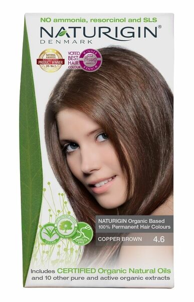 NATURIGIN Organic Based 100% Permanent Hair Colours Copper Brown 4.6 barva na vlasy 115 ml porovnat ceny