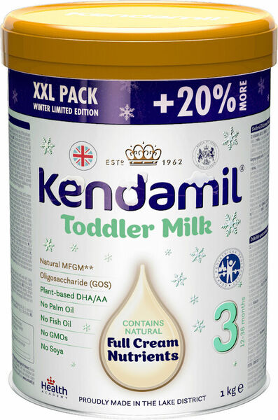 Kendamil batolecí mléko 3 DHA+ zimní XXL balení 1kg porovnat ceny