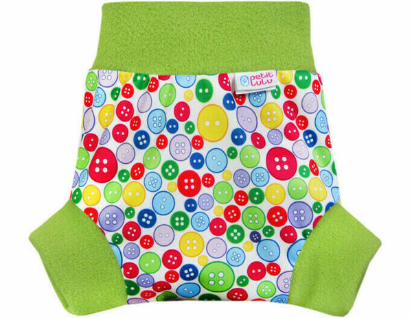 Petit Lulu - pull-up svrchní kalhotky, vel.L, sbírka knoflíků (zelený lem) porovnat ceny