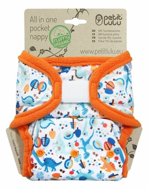 Petit Lulu All In One kapsová plena suchý zip - Cesta do pravěku porovnat ceny