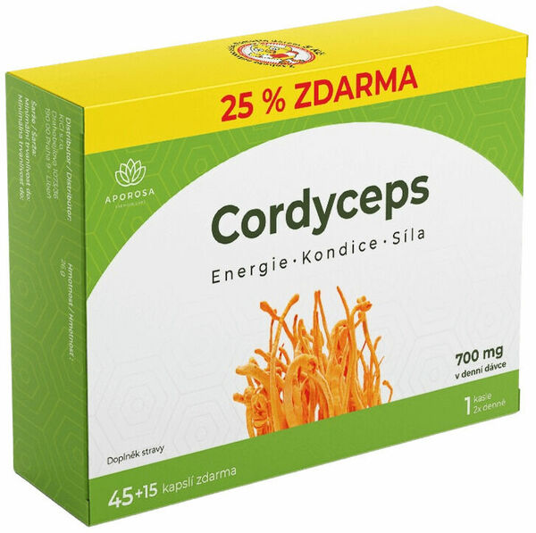 Aporosa Cordyceps 300mg 60 kapslí porovnat ceny