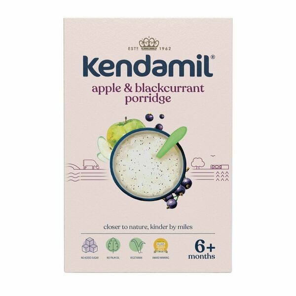 Kendamil mléčná kaše s černým rybízem a jablky 150 g porovnat ceny