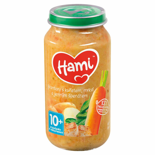 HAMI Zelenina s kuřetem a špenátem 250 g porovnat ceny