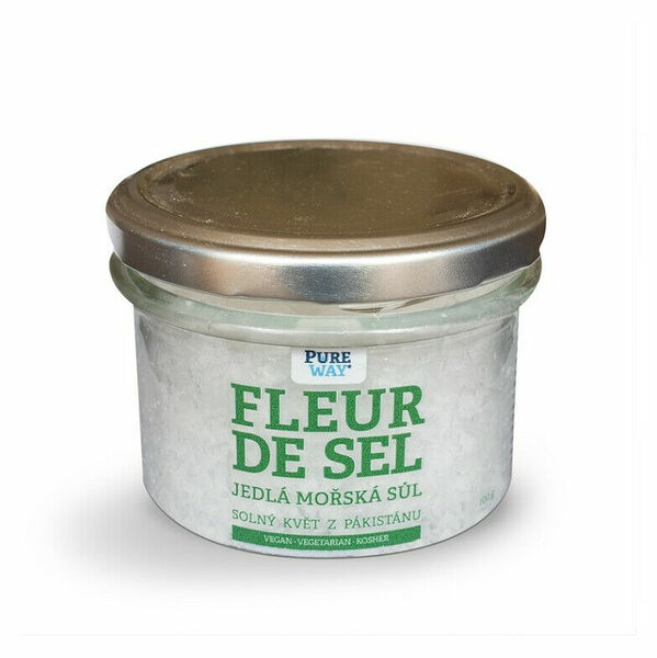 PURE WAY Fleur de sel solný květ jedlá mořská sůl 150 g porovnání ceny