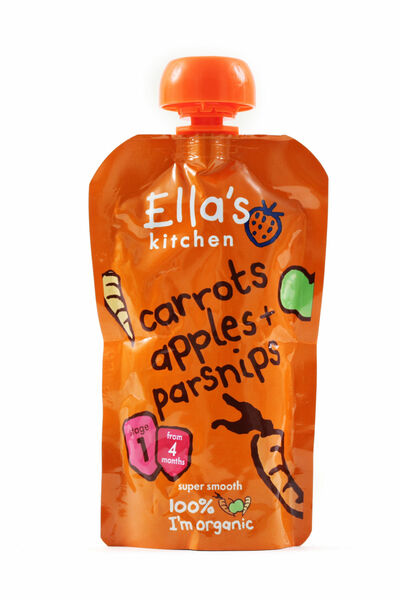 Ellas Kitchen BIO Zeleninové pyré mrkev, jablka a pastinák kapsička 120 g porovnat ceny