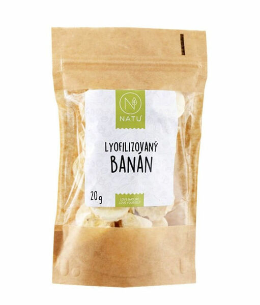NATU Lyofilizovaný banán plátky 20 g porovnat ceny