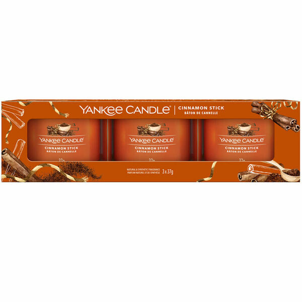 YANKEE CANDLE Cinnamon Stick vonná svíčka 3 x 37 g porovnat ceny
