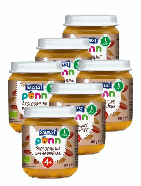 SALVEST Põnn BIO Batátové pyré 6x100 g porovnat ceny