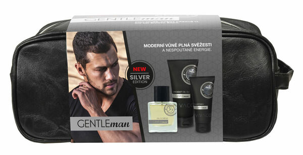 Vivaco Dárkové balení Gentleman Silver edition - EDP 50ml + posilující krém 100ml + sprchový gel 200ml + 2x dárek porovnat ceny