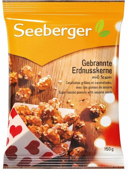 Seeberger Pražené arašídy v cukru se sezamovými semínky 150g porovnat ceny