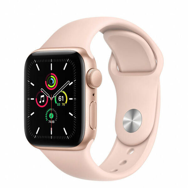 Apple Watch SE GPS, 40mm Gold Aluminium Case, Pink Sand Sport Band, Regular 1ks porovnat ceny