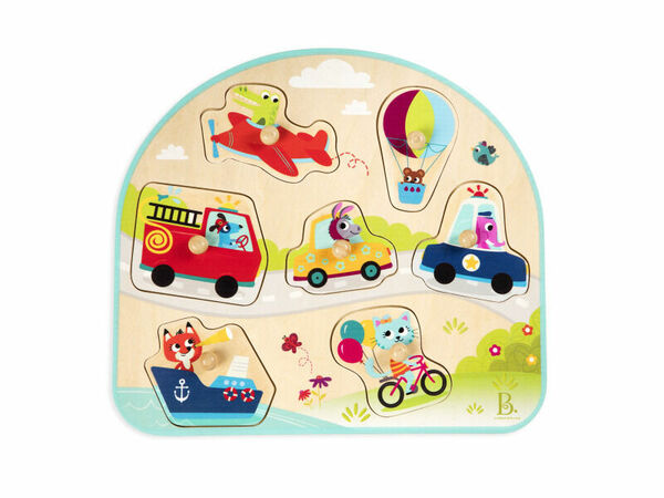 B-Toys Puzzle dřevěné s úchyty Dopravní prostředky porovnat ceny