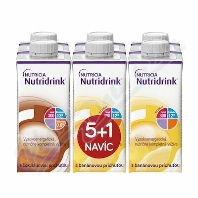 Nutridrink Balíček 5+1 (čokoláda-banán) 6x200ml porovnat ceny