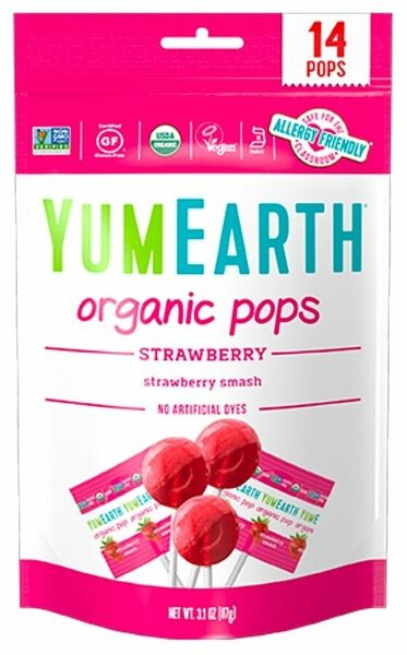 YumEarth BIO Ovocná lízátka s příchutí jahody, 14ks, 87g porovnat ceny