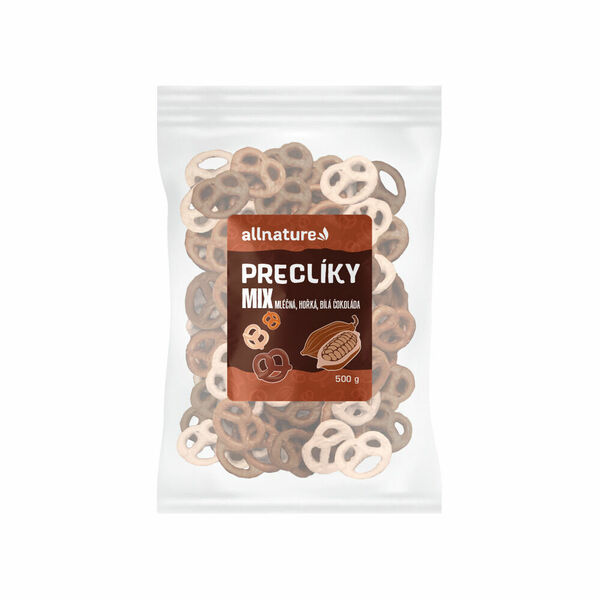 Allnature Preclíky mix mléčná, hořká, bílá čokoláda 500 g porovnat ceny