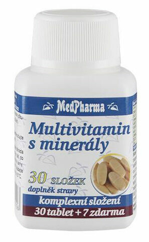 MedPharma Multivitamín s minerály 30 složek 37 tablet porovnat ceny