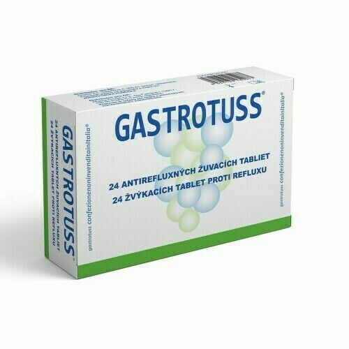 GASTROTUSS žvýkací tablety proti refluxu 24ks porovnat ceny