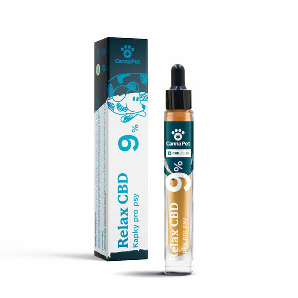 CannaPet CBD kapky 9% Relax pro psy 7 ml porovnat ceny