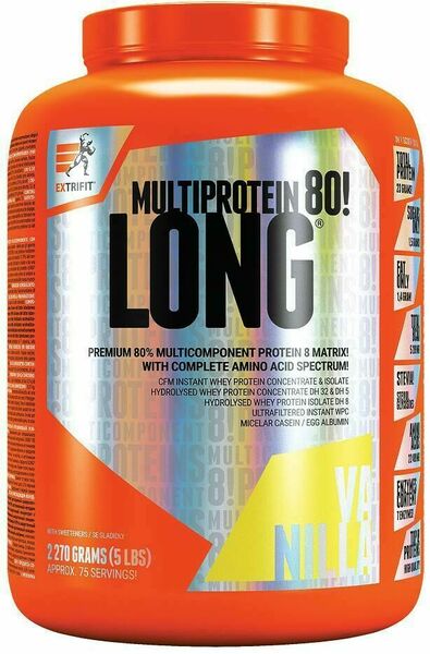 Extrifit Long 80 Multiprotein 2,27kg vanilka porovnat ceny