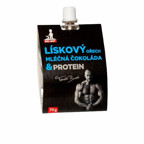 Big boy kapesní balení Lískoořechový krém s mléčnou čokoládou a proteinem 70g porovnat ceny