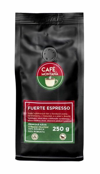 Café Montana Fuerte Espresso zrnková káva 250 g porovnat ceny