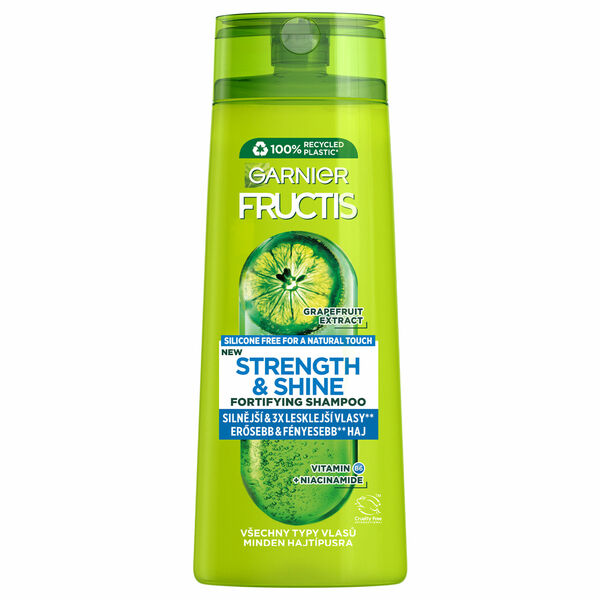 Garnier Fructis Strength & Shine Posilující šampon pro všechny typy vlasů bez lesku a síly, 250 ml porovnat ceny