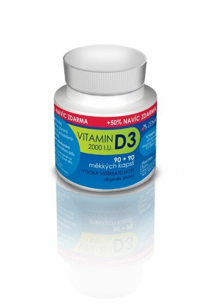 ZENATTO Vitamin D3 2000 I.U. 90+90 kapslí porovnat ceny