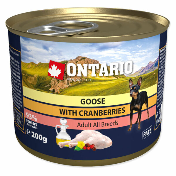 ONTARIO Konzerva husí s brusinkami 200 g porovnat ceny