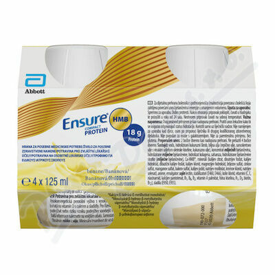 ENSURE COMPACT PROTEIN HMB BANÁNOVÁ PŘÍCHUŤ perorální roztok 4X125ML porovnat ceny