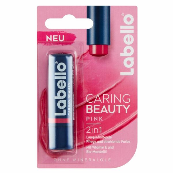 LABELLO Caring Beauty Barevný balzám na rty Pink 5,5 ml porovnat ceny