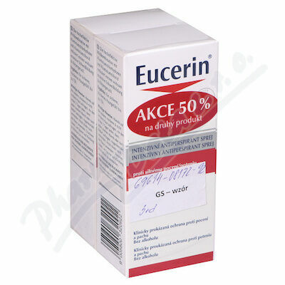 Eucerin DEO Intenzivní antiperspirant sprej DUOPACK 2x30ml porovnat ceny