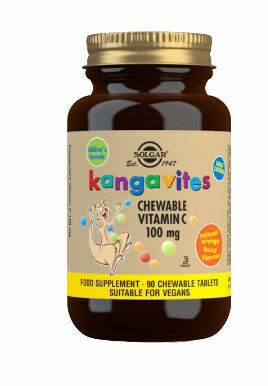 Solgar Cucací vitamín C 100 mg - Přírodní pomerančová příchuť 90tbl porovnat ceny