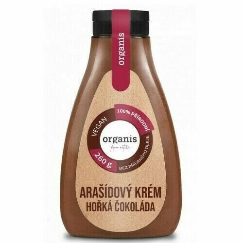 Organis Arašídový krém hořká čokoláda 260g porovnat ceny