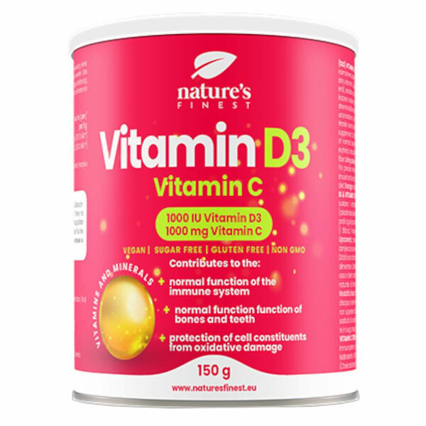 Nutrisslim Vitamin D3 1000iu + Vitamin C 1000mg 150g porovnat ceny