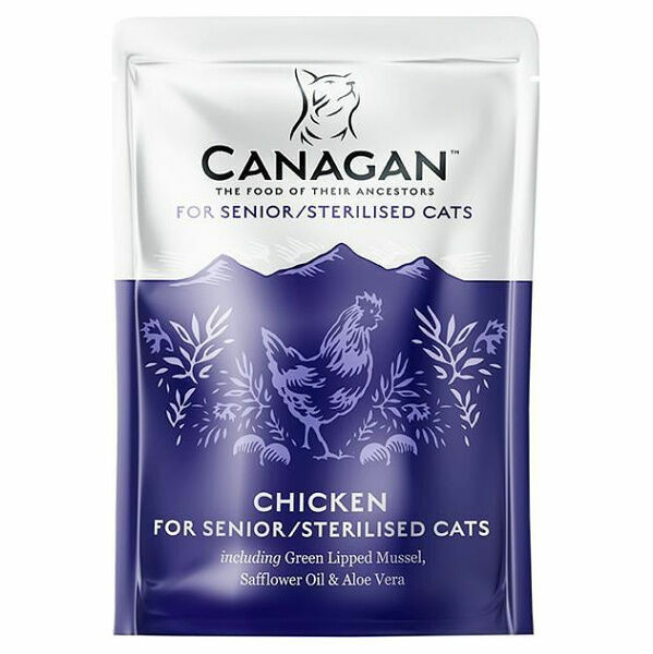 CANAGAN Chicken for senior/sterilised cats kapsička pro kočky 85 g porovnat ceny