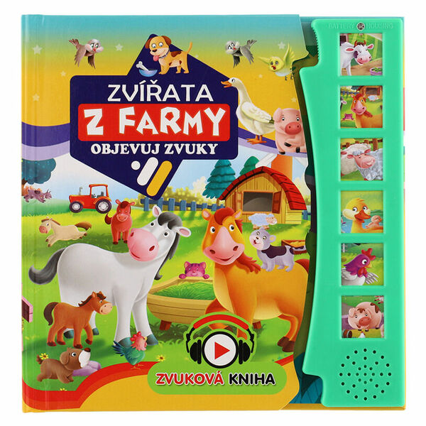 FONI BOOK Zvuková knížka zvířátka na farmě objevuj zvuky CZ verze porovnat ceny