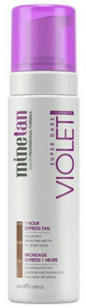 Minetan  Samoopalovací pěna pro tmavé opálení Violet (Super Dark 1 Hour Express Tan) 200 ml porovnat ceny