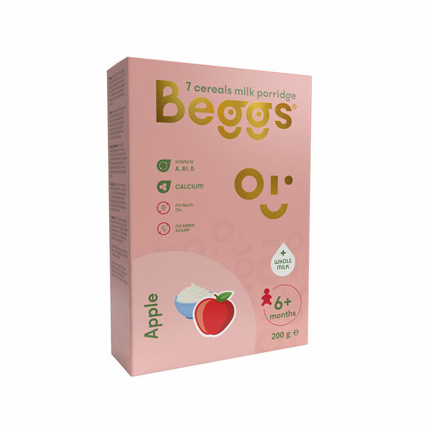 Beggs Mléčná 7zrnná kaše jablečná 200 g porovnat ceny