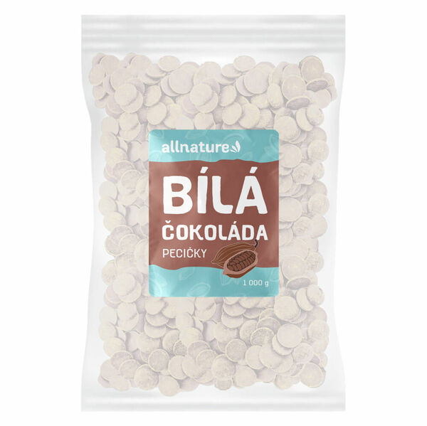 ALLNATURE Bílá čokoláda pecičky 1000 g porovnat ceny