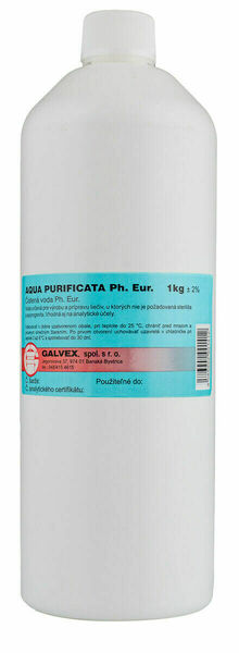 GALVEX Aqua purificata Ph.Eur. -  Čistená voda porovnání ceny