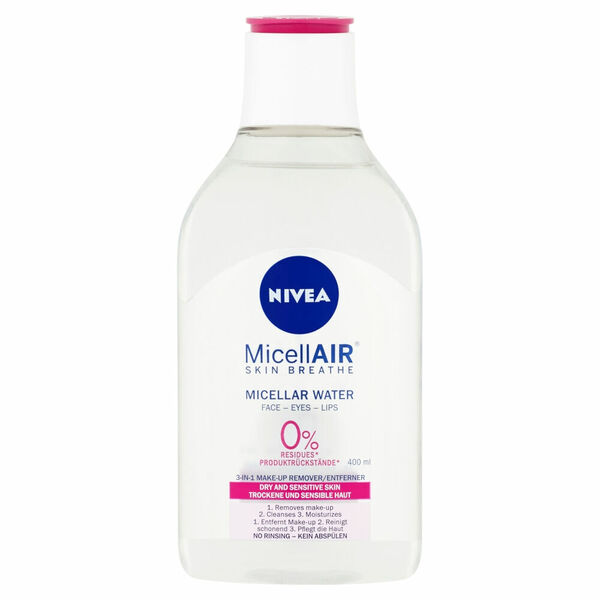 NIVEA MicellAir Jemná micelární voda pro suchou až citlivou pleť 400 ml porovnat ceny