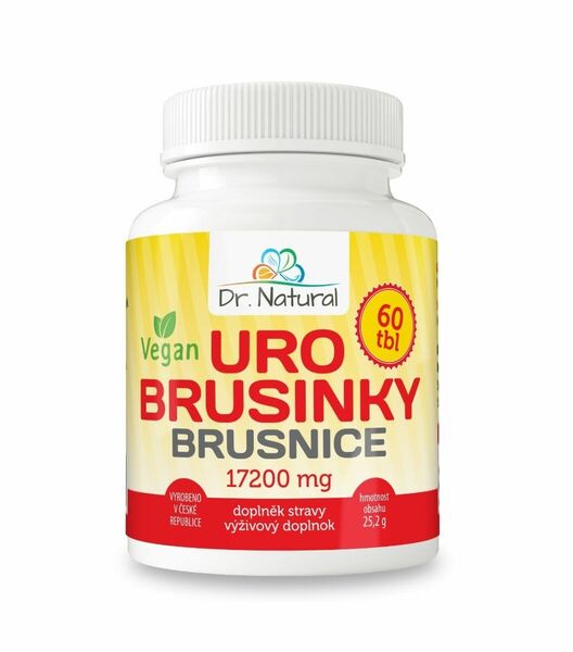 Dr. Natural URO Brusinky 17 200 mg 60 tablet porovnat ceny