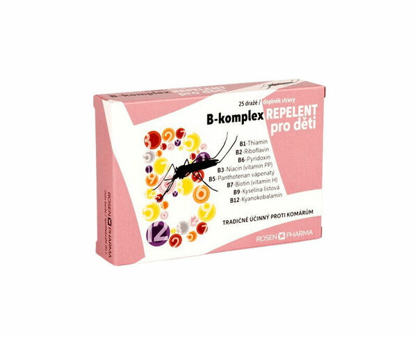 Rosen B-komplex Repelent pro děti 25 dražé porovnat ceny