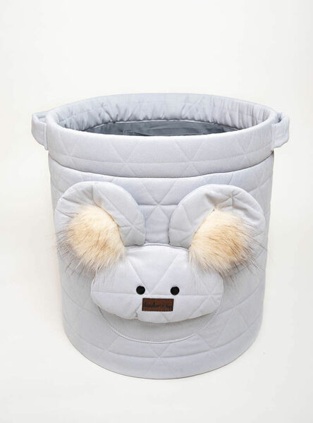 Kinder Hop Koš na hračky Triangles Light Grey světle šedý 1ks porovnat ceny