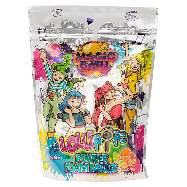 EP LINE Lollipopz práškové kapsule do vany s vůní limetky,pomeranče a jahody 9 x 18 g porovnat ceny